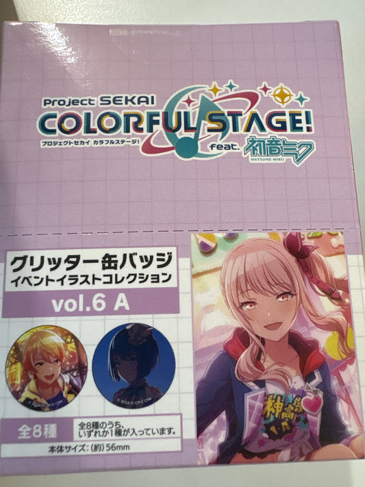 プロジェクトセカイ カラフルステージ！ feat. 初音ミク グリッター缶バッジ イベントイラストコレクション vol.6 A(池袋)