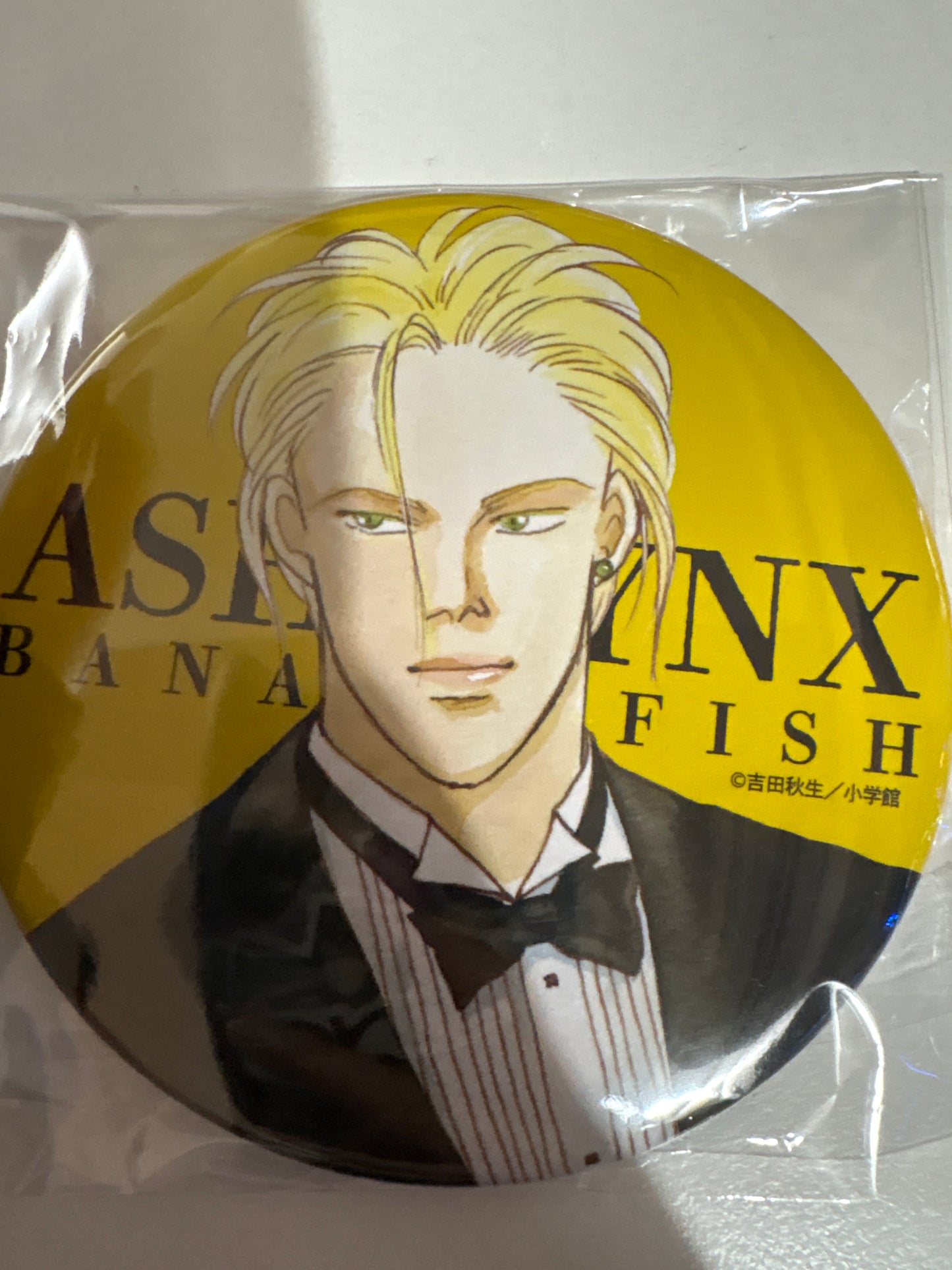 BANANA FISH アッシュ・リンクス 原作イラスト100mm缶バッジ ver.B (池袋)