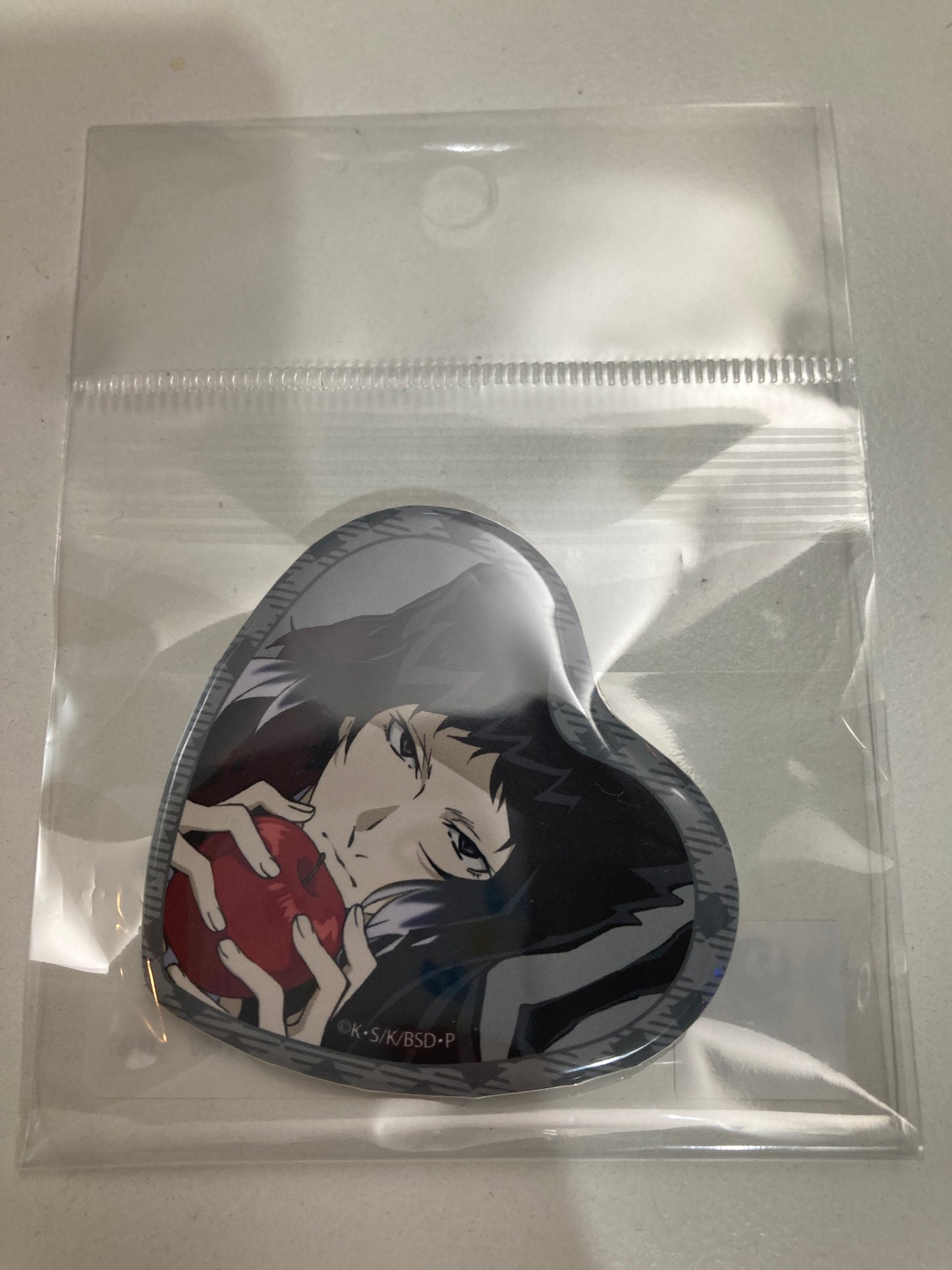 『文豪ストレイドッグス』第3弾 ハート型缶バッジ ZE (芥川龍之介) (池袋)
