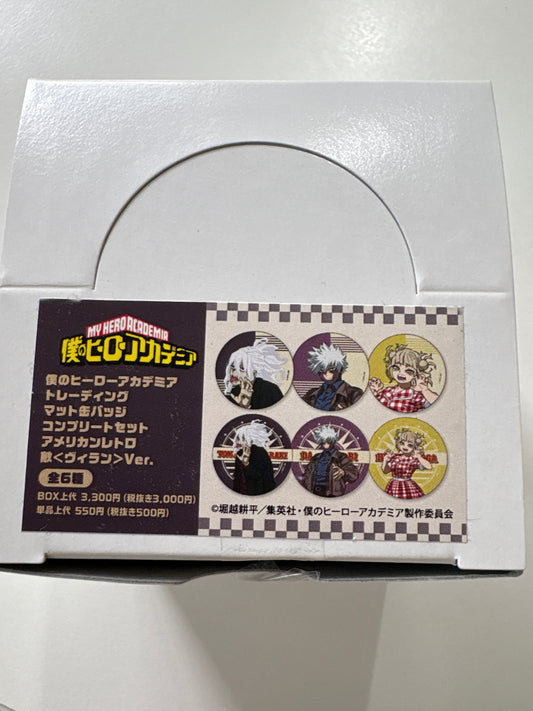 僕のヒーローアカデミア トレーディングマット缶バッジ アメリカンレトロVer. 敵<ヴィラン>(池袋)