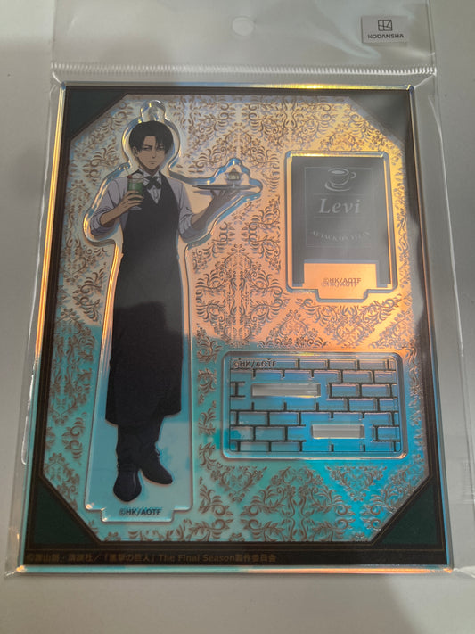進撃の巨人 オーロラアクリルフィギュア Ver. 喫茶店 04 リヴァイ (池袋)