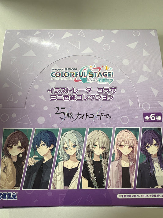 プロジェクトセカイ カラフルステージ！ feat. 初音ミク イラストレーターコラボ ミニ色紙コレクション 25時、ナイトコードで。（全6種）(IKE)