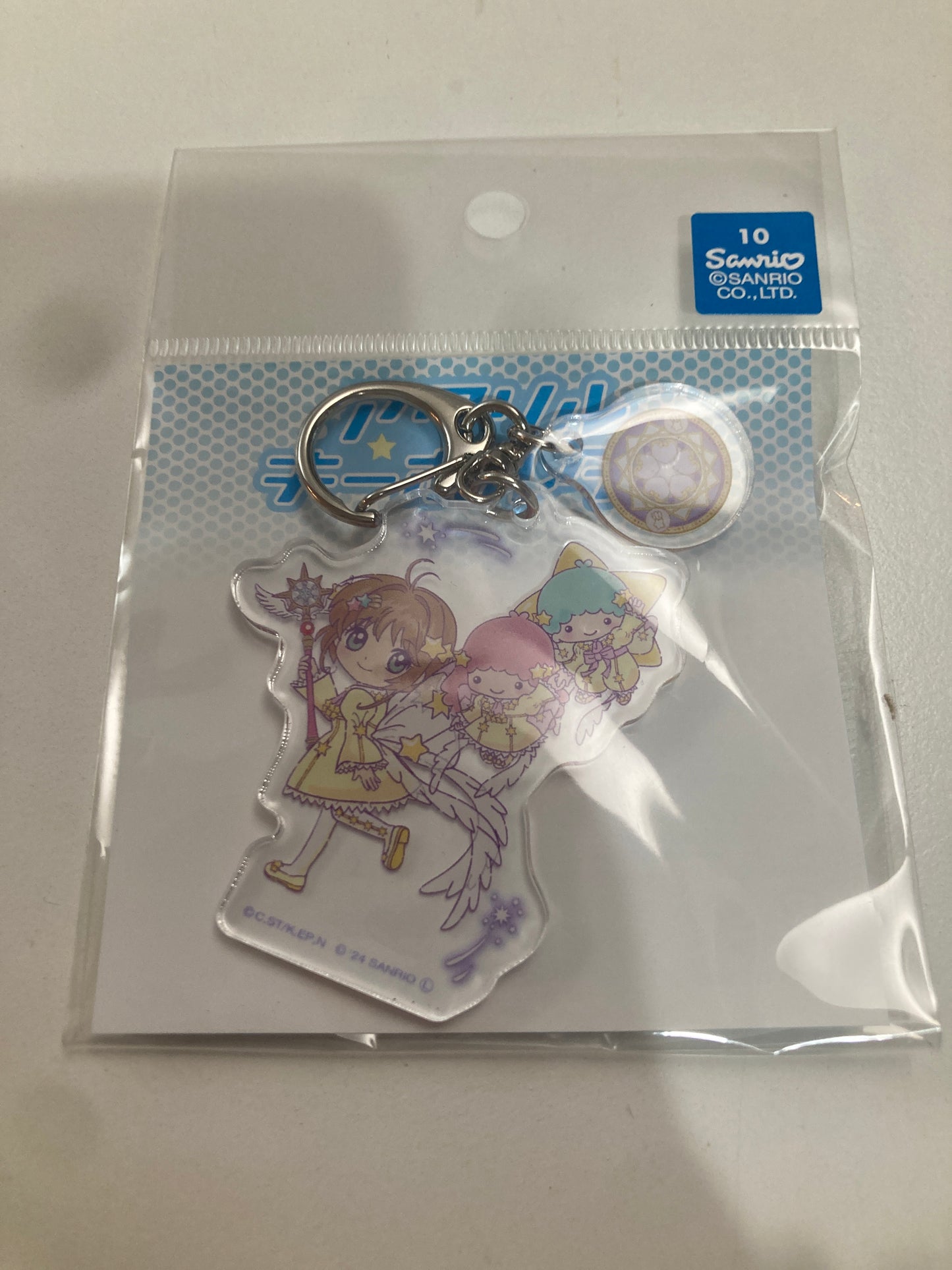 カードキャプターさくら×サンリオキャラクターズ アクリルキーホルダー(パーツ付き)03/木之本 桜×リトルツインスターズ(コラボイラスト) (池袋)