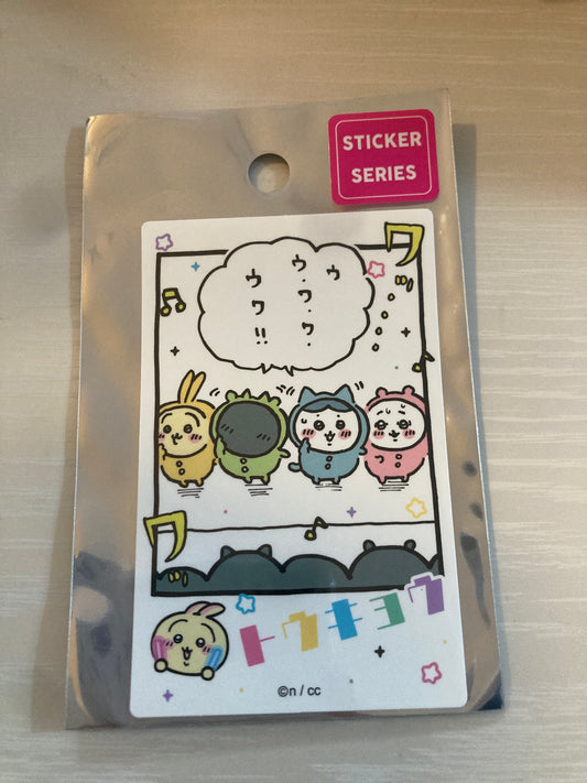 ちいかわ 東京みやげ スマホに貼れるサイズのTOKYOステッカー（ステージ）