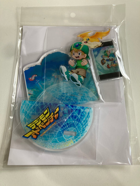 アニメ25周年記念 『デジモンアドベンチャー展』　アクリルスタンド　高石 タケル＆パタモン