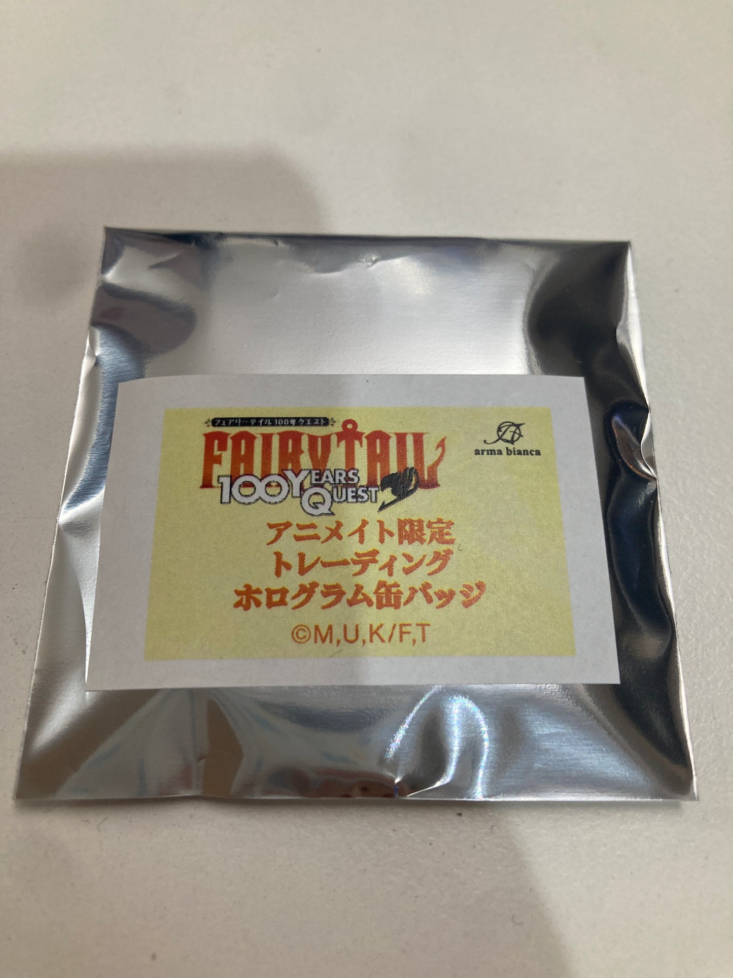 【animate限定】『FAIRY TAIL 100年クエスト』 トレーディングホログラム缶バッジ (池袋)