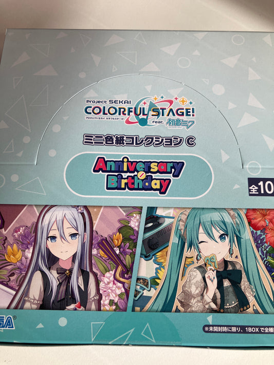 プロジェクトセカイ カラフルステージ！ feat. 初音ミク Anniversary/Birthdayイラスト2022-2023 ミニ色紙コレクション C 25時、ナイトコードで。＆バーチャル・シンガー(池袋)