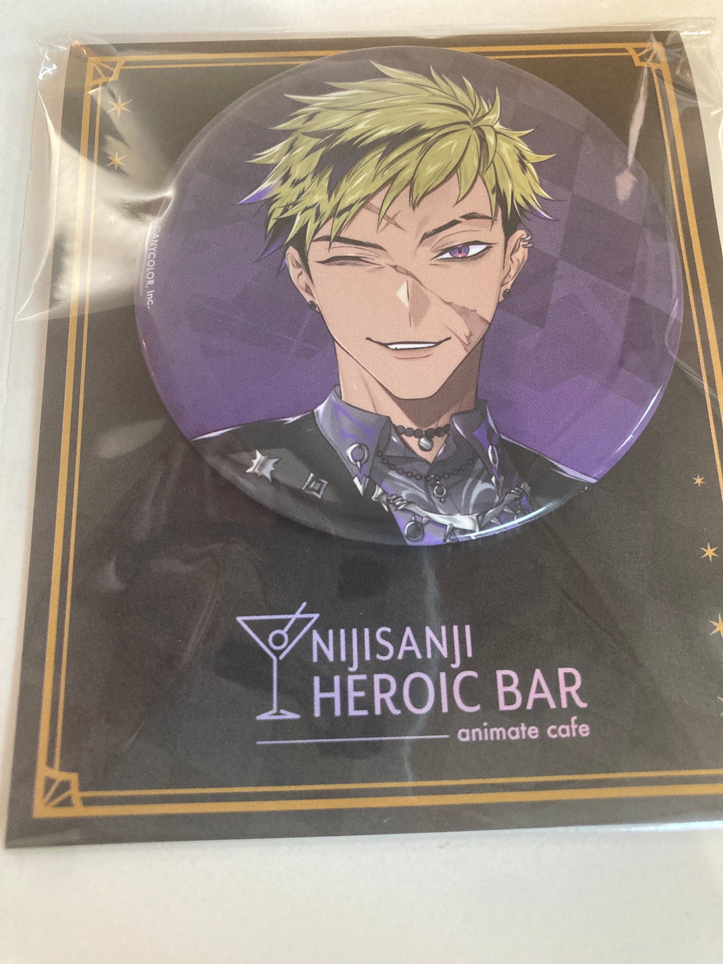 【Animate Cafe】にじさんじ（HEROES） 台紙付きBIG缶バッジ ベンタクロウ ブリンガー(池袋)