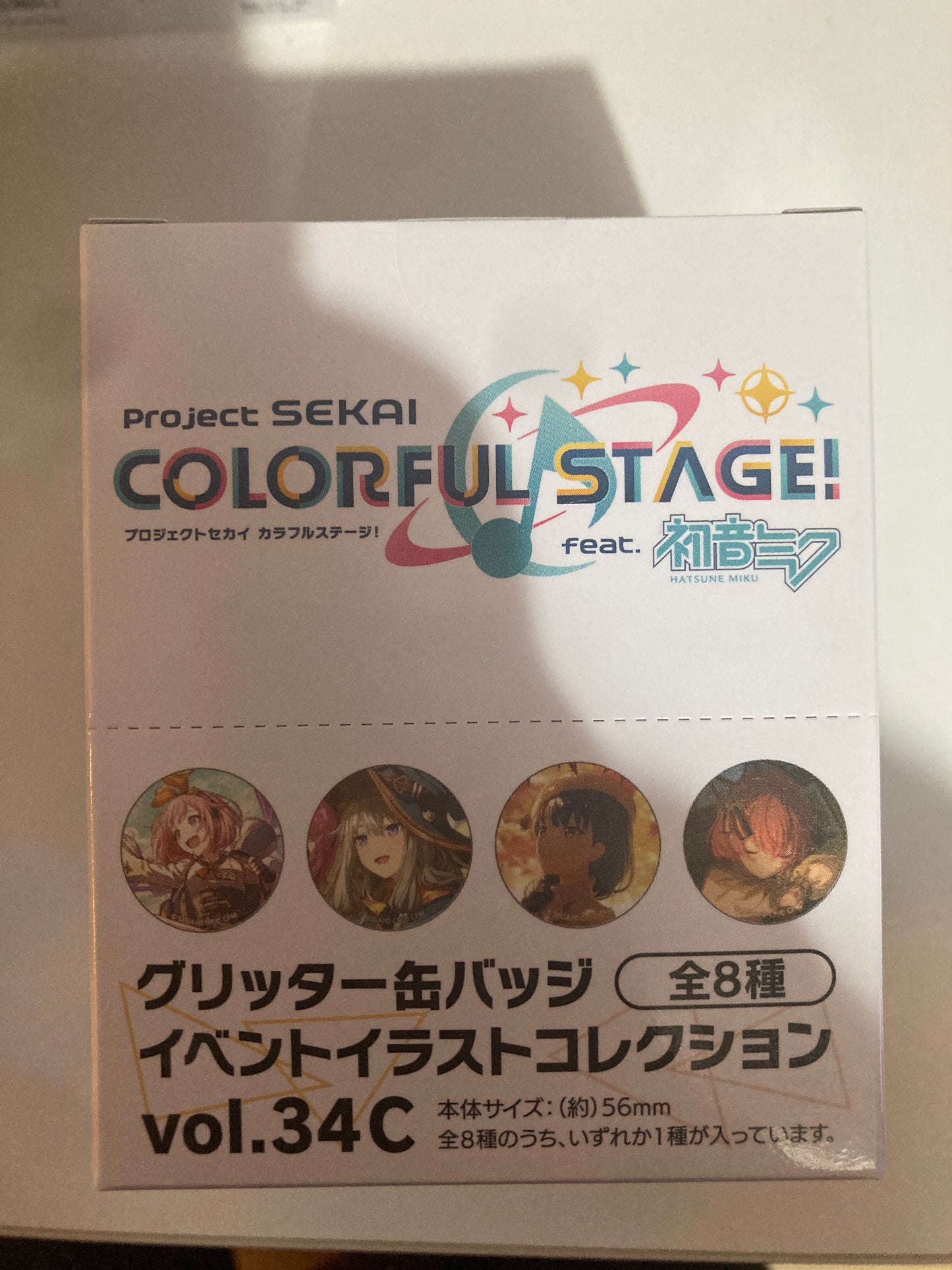 プロジェクトセカイ カラフルステージ！ feat. 初音ミク グリッター缶バッジ イベントイラストコレクション vol.34 C (池袋)