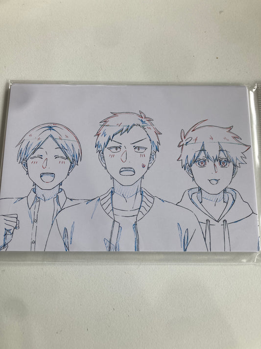 【Anime Japan 限定】「合コンに行ったら女がいなかった話」 原画ポストカードセット(池袋)