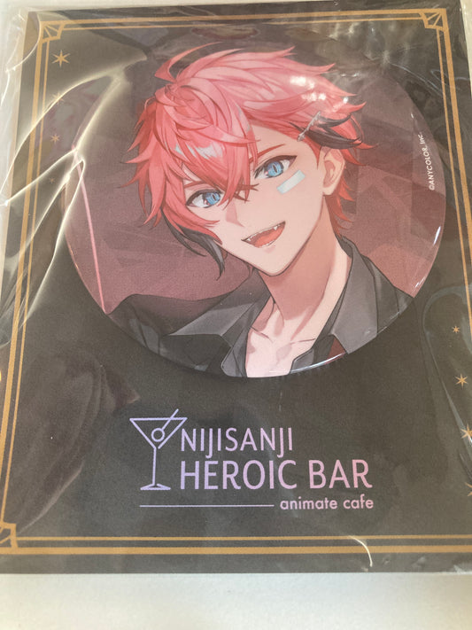 【Animate Cafe】にじさんじ（HEROES） 台紙付きBIG缶バッジ 赤城ウェン(池袋)