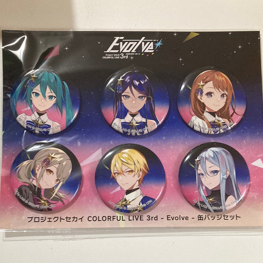 プロジェクトセカイ COLORFUL LIVE 3rd - Evolve -　缶バッジセット