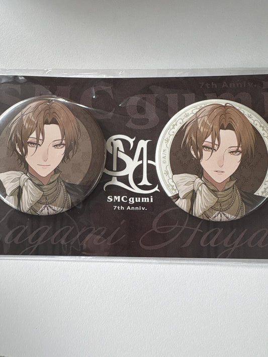 【SMC組 7th】にじさんじ 缶バッジセット 加賀美ハヤト (IKE)