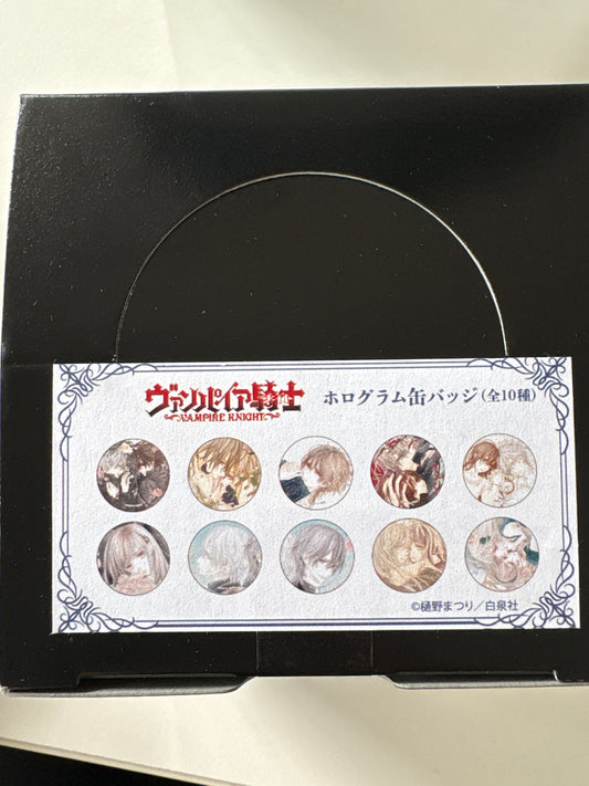 ホログラム缶バッジ(57mm)「ヴァンパイア騎士&ヴァンパイア騎士memories」01 (池袋)