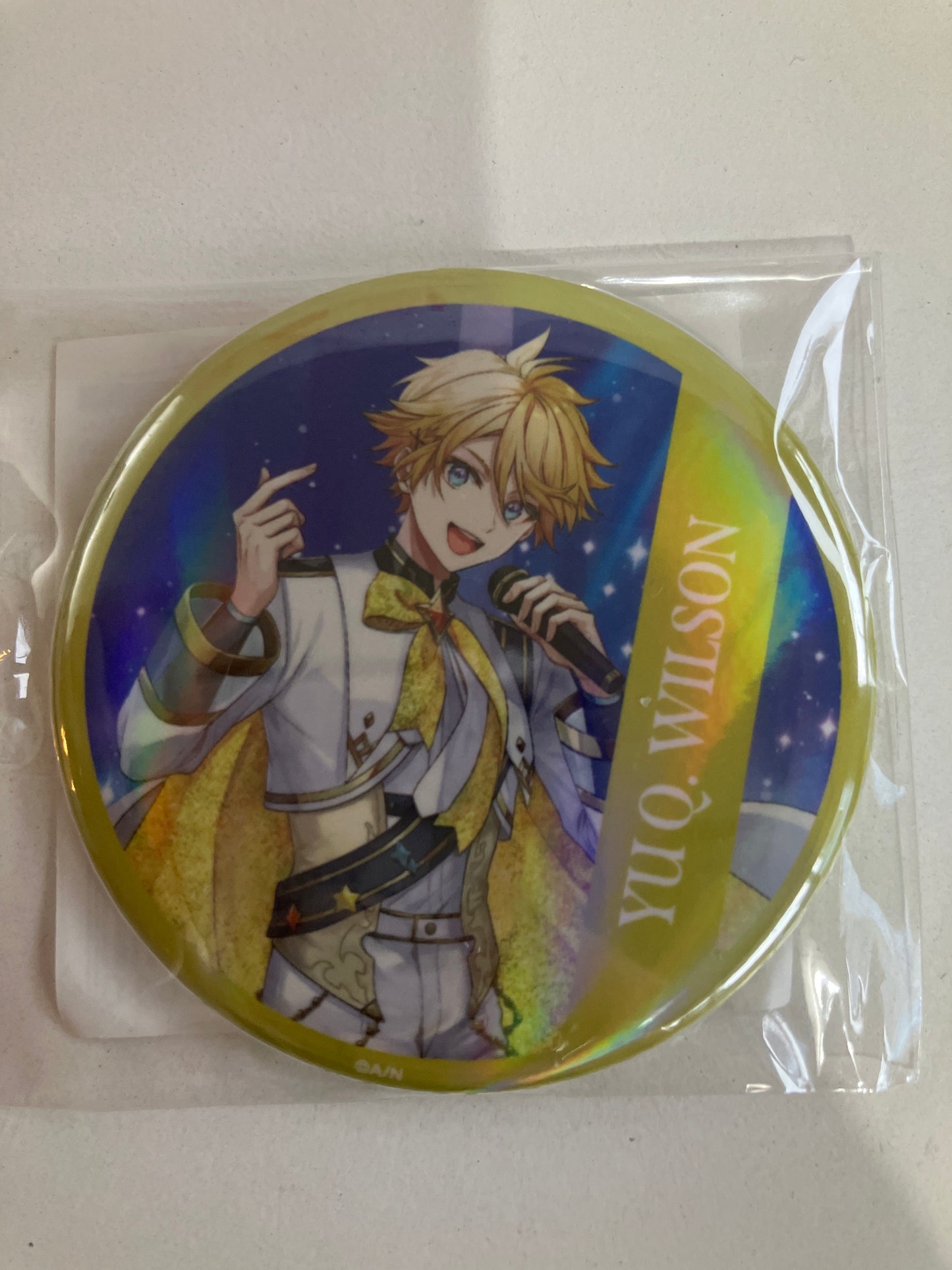 【Krisis 2nd Anniversary】にじさんじ ホログラム缶バッジ ユウ Q ウィルソン②(池袋)