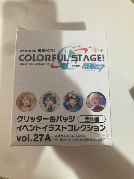 プロジェクトセカイ カラフルステージ！ feat. 初音ミク グリッター缶バッジ イベントイラストコレクション vol.27 A
