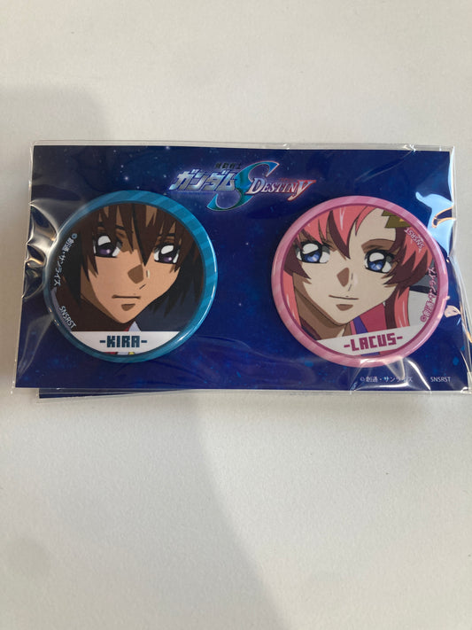 機動戦士ガンダムSEED DESTINY 場面写 ペア缶バッジ キラ・ヤマト＆ラクス・クライン (池袋)
