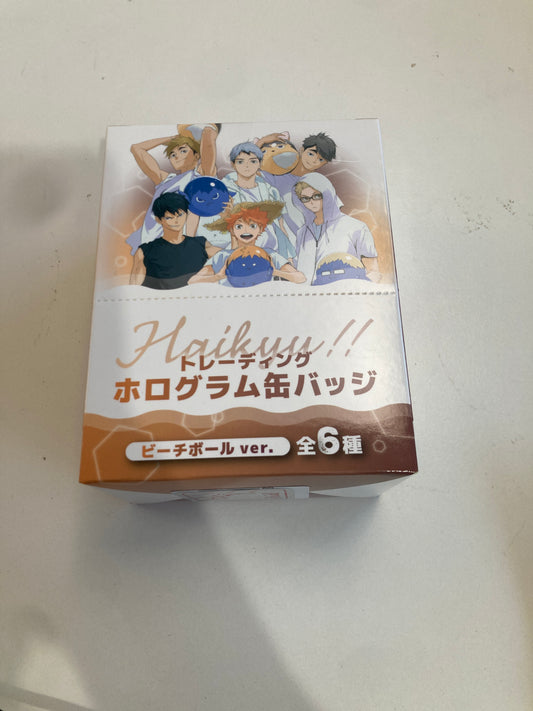 ハイキュー!! トレーディングホログラム缶バッジ ビーチボールver.【全6種】