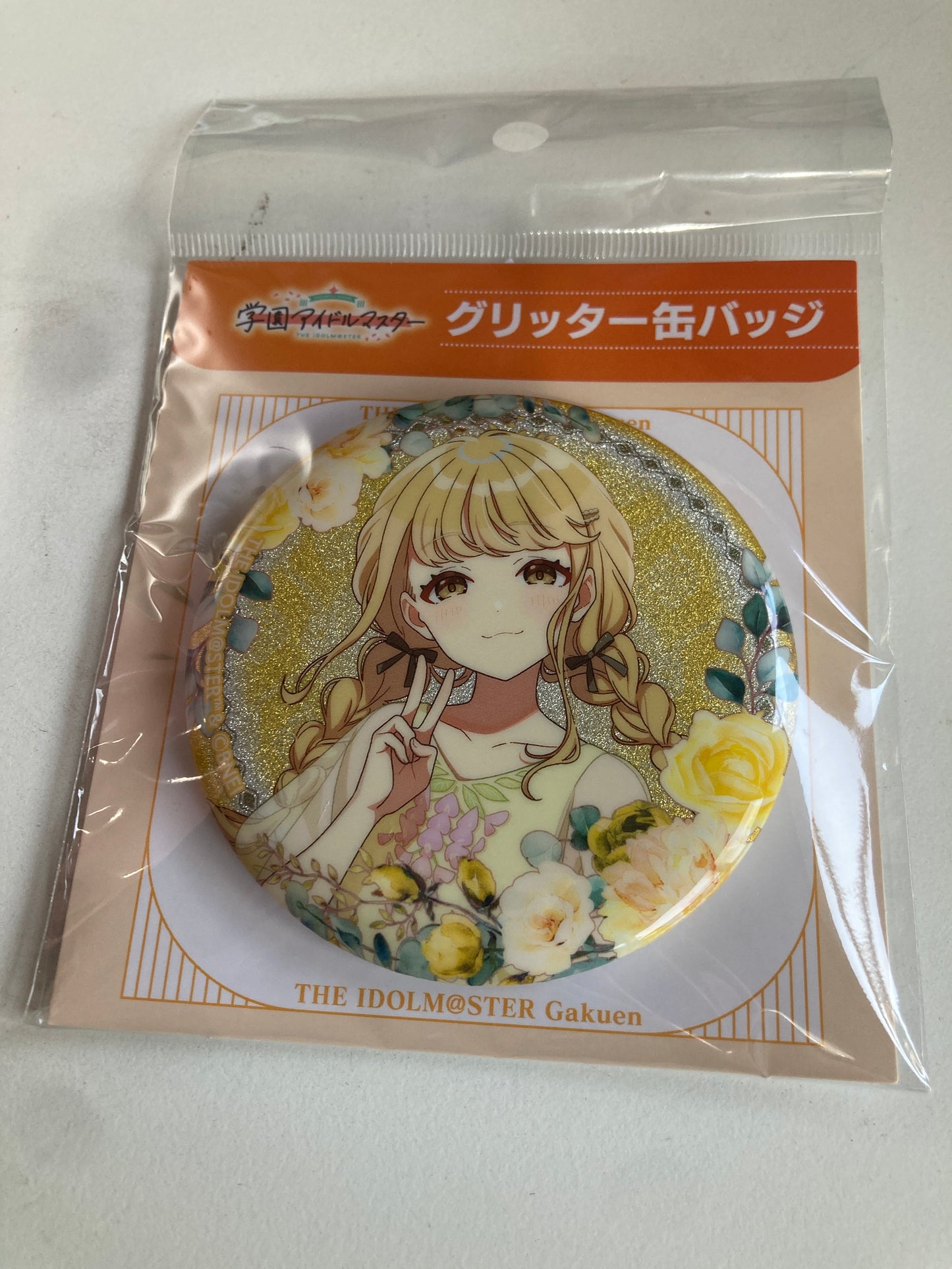 学園アイドルマスター グリッター缶バッジ/藤田ことね (池袋)
