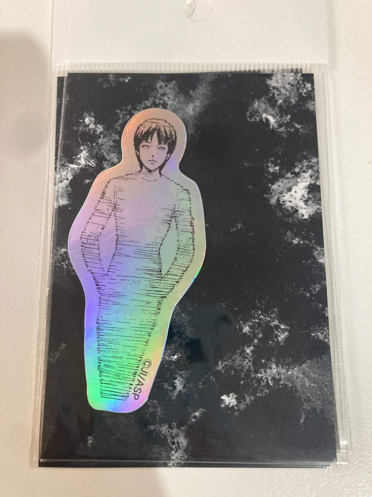 伊藤潤二/白服の美少年 耐水加工ミニサイズステッカー (池袋)