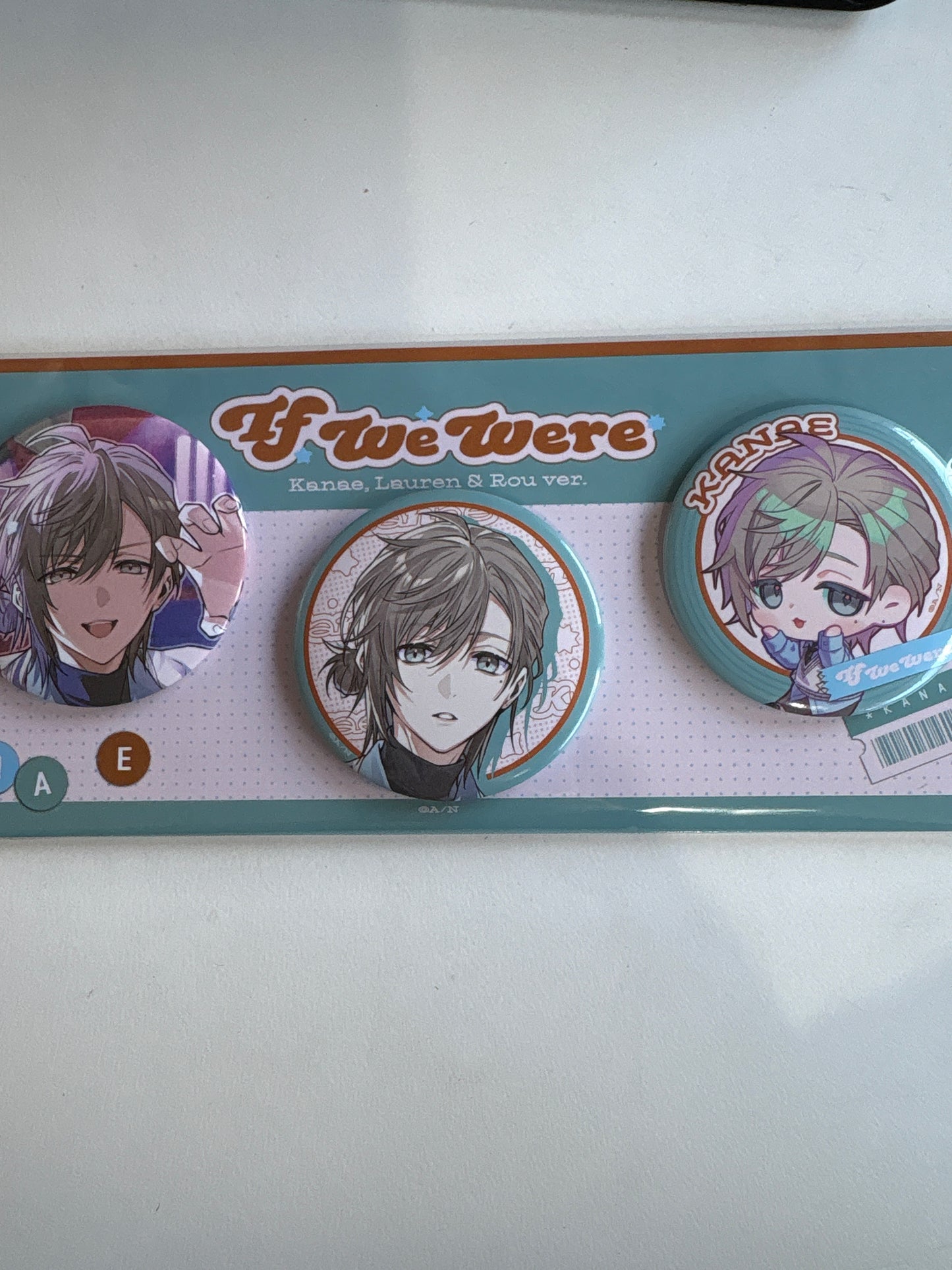 If We Were ~Kanae, Lauren & Rou ver.~】缶バッジセット 叶，池袋