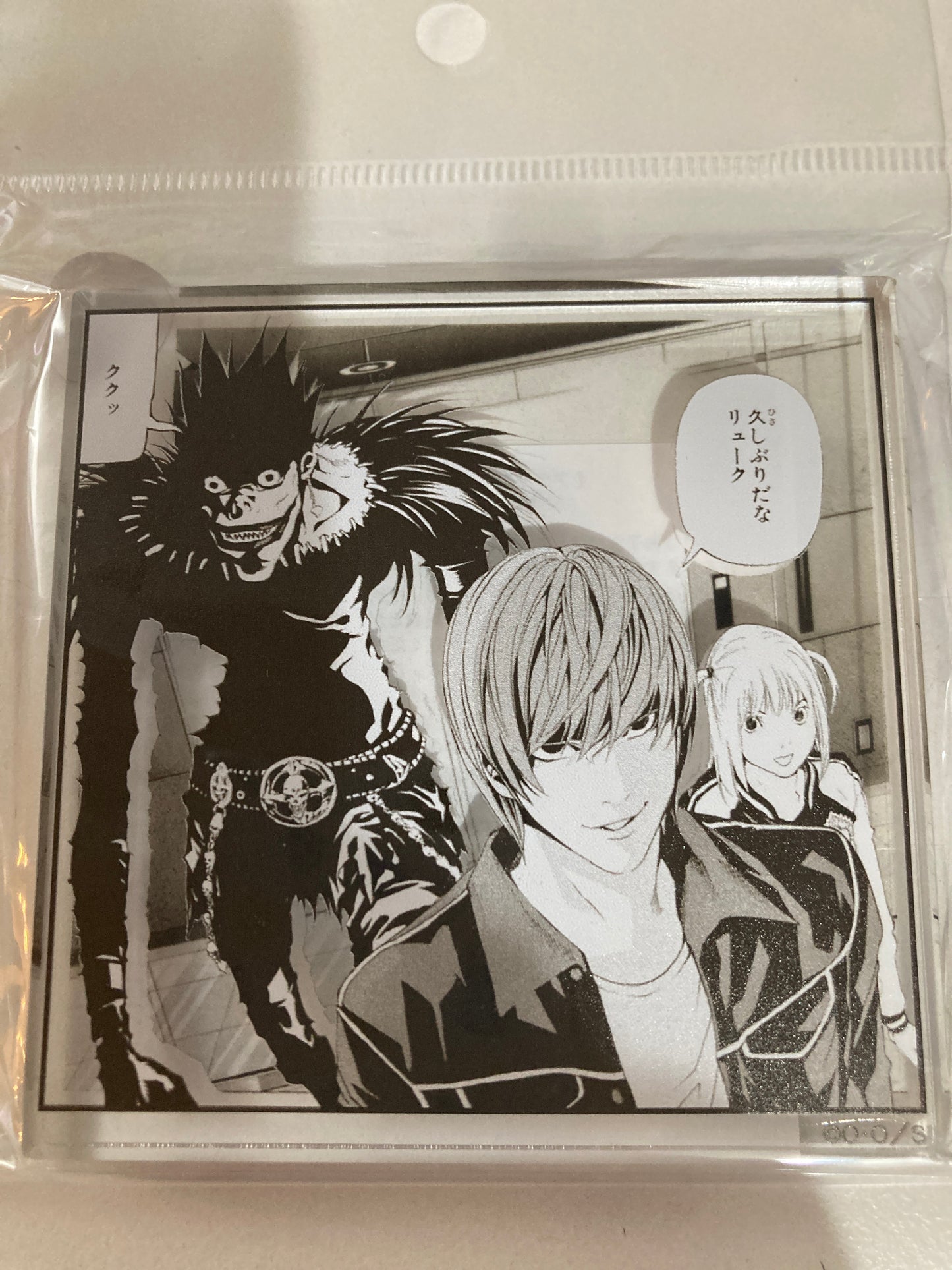 「DEATH NOTE EXHIBITION」夜神月＆弥 海砂＆リューク コマプレートスタンド(池袋)