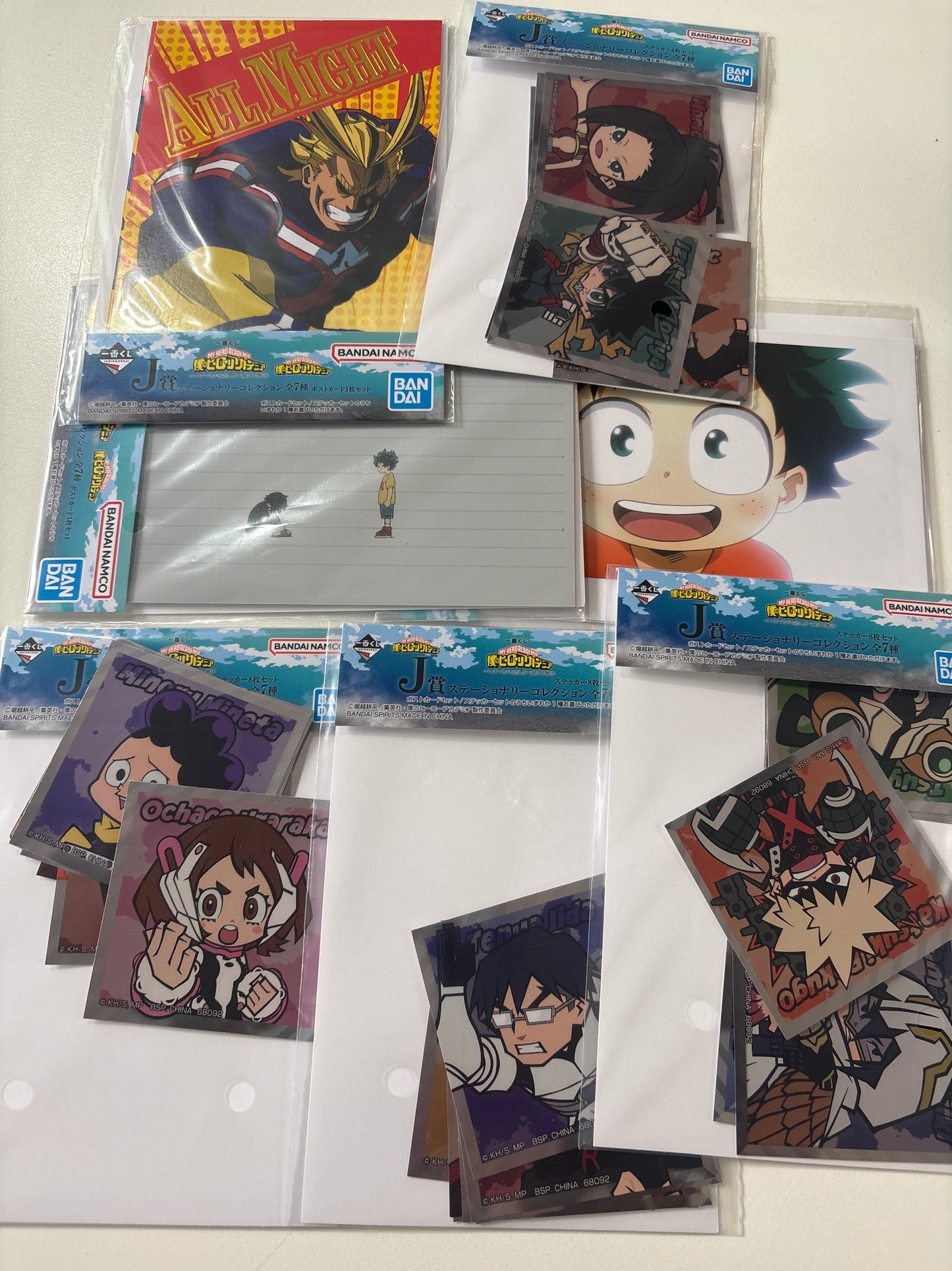 一番くじ 僕のヒーローアカデミア -いつまでも手を差し伸べ続ける物語- J賞 ステーショナリーコレクション complete set （IKE）