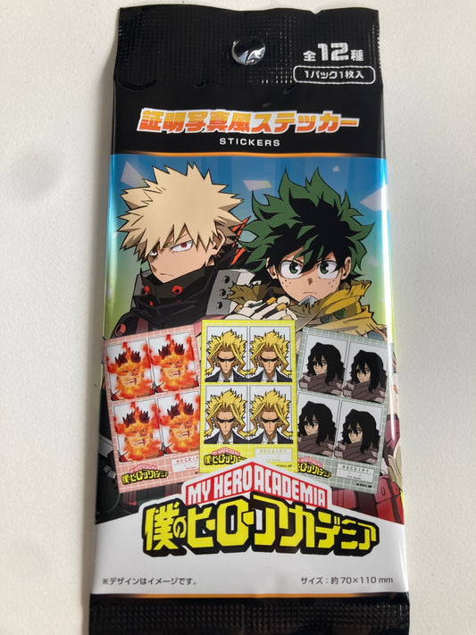 『僕のヒーローアカデミア』証明写真風シール(池袋)