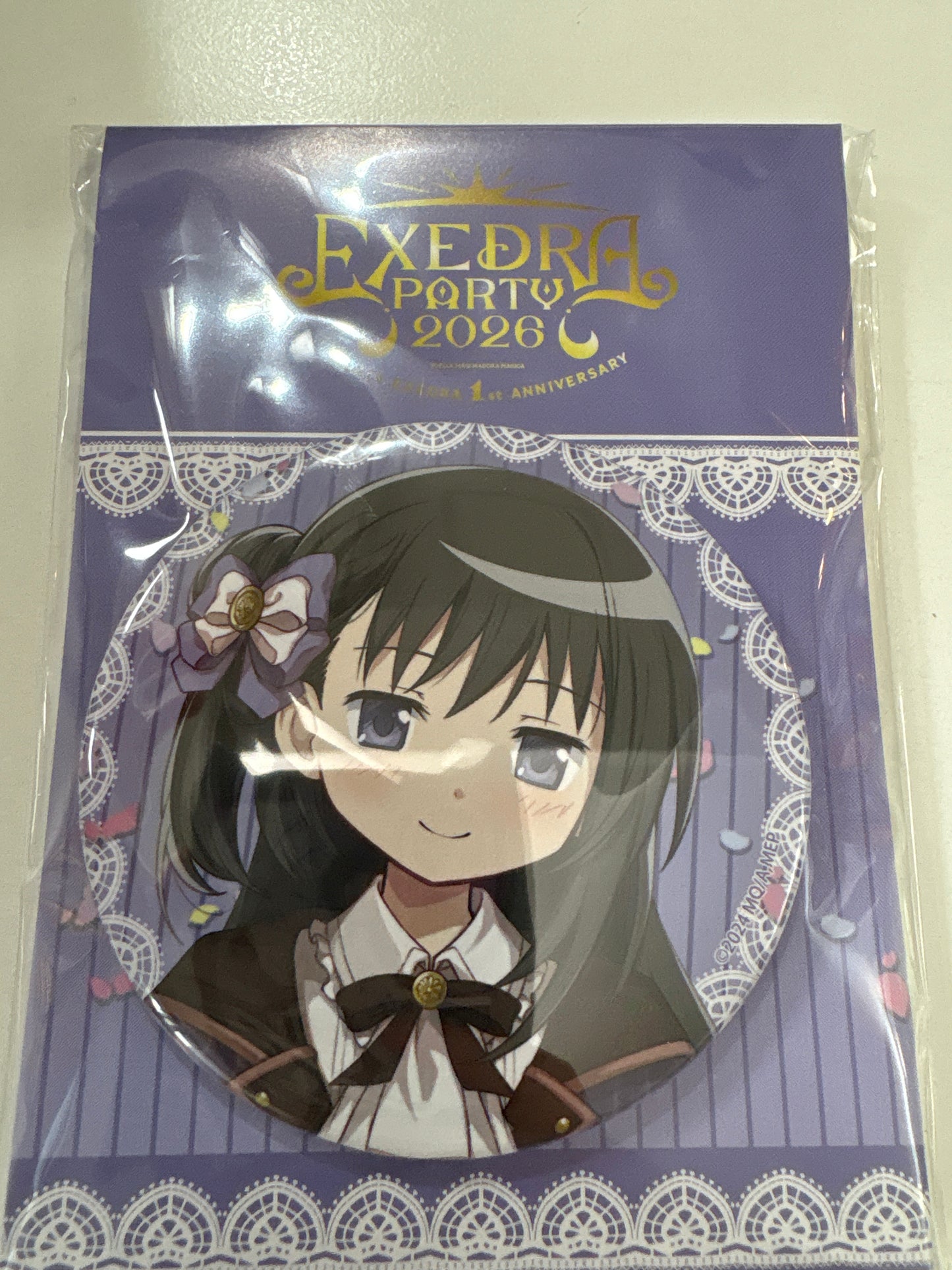 「魔法少女まどか☆マギカ Magia Exedra」 台紙付きビッグ缶バッジ 暁美ほむら（池袋）