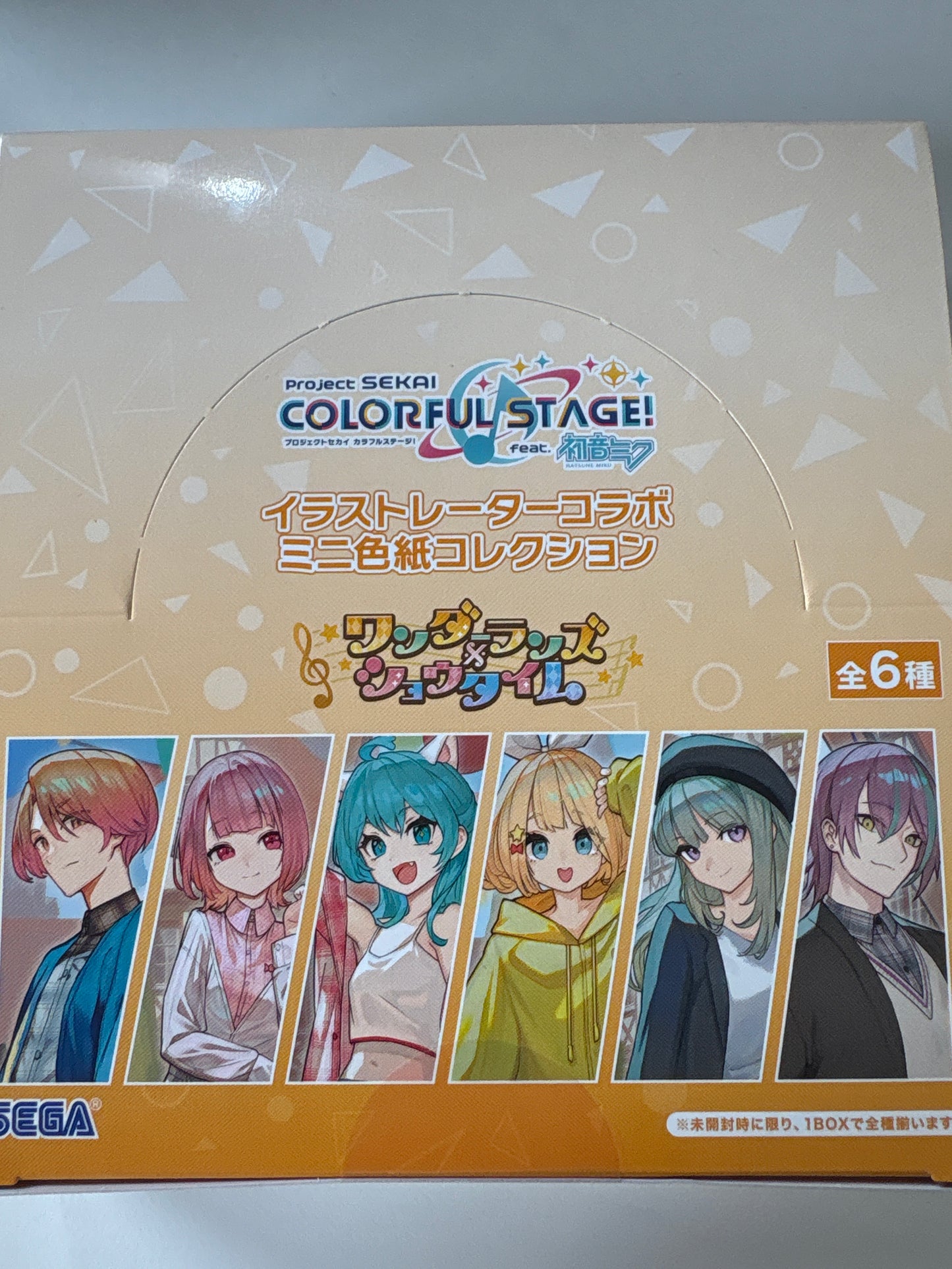 プロジェクトセカイ カラフルステージ！ feat. 初音ミク イラストレーターコラボ ミニ色紙コレクション ワンダーランズ×ショウタイム（全6種） (IKE)
