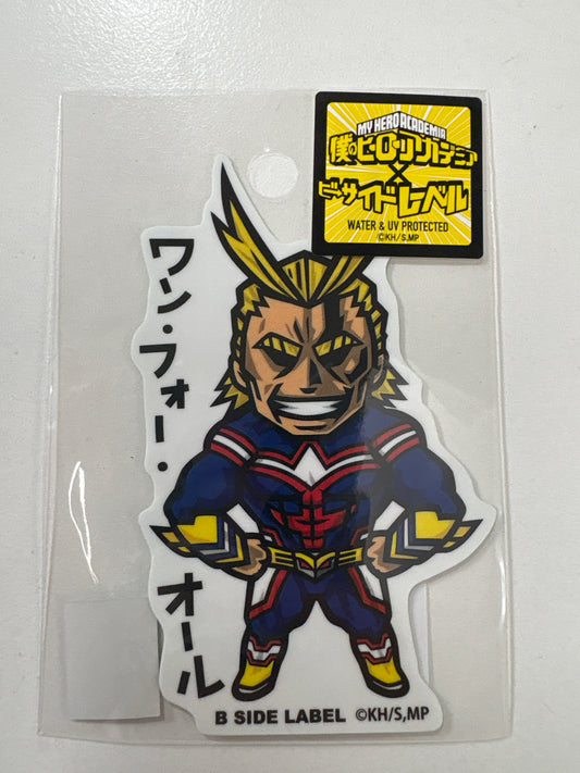 B-SIDE LABELステッカー  僕のヒーローアカデミア (ヒロアカ)オールマイト｢ワン・フォー・オール｣しゃがみ  (池袋)