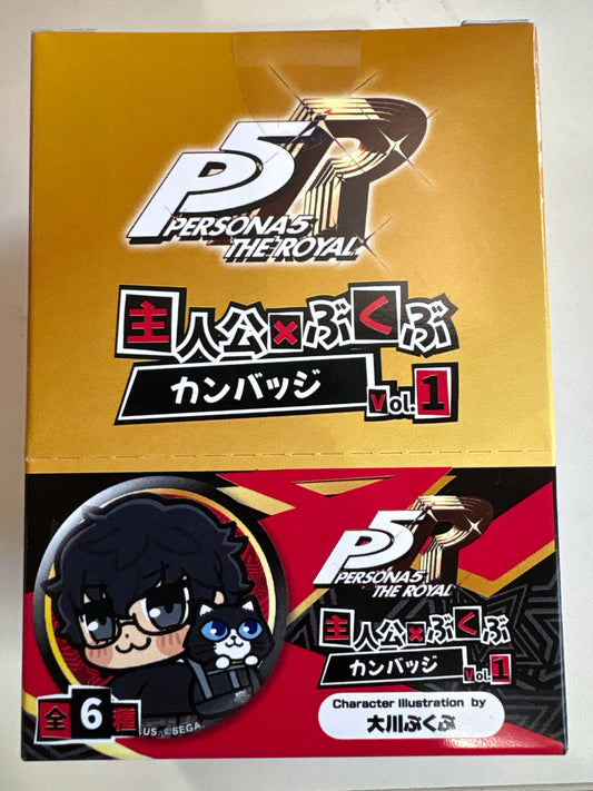 ペルソナ5 ザ・ロイヤル 主人公×ぶくぶ カンバッジ Vol.1 全6種 池袋