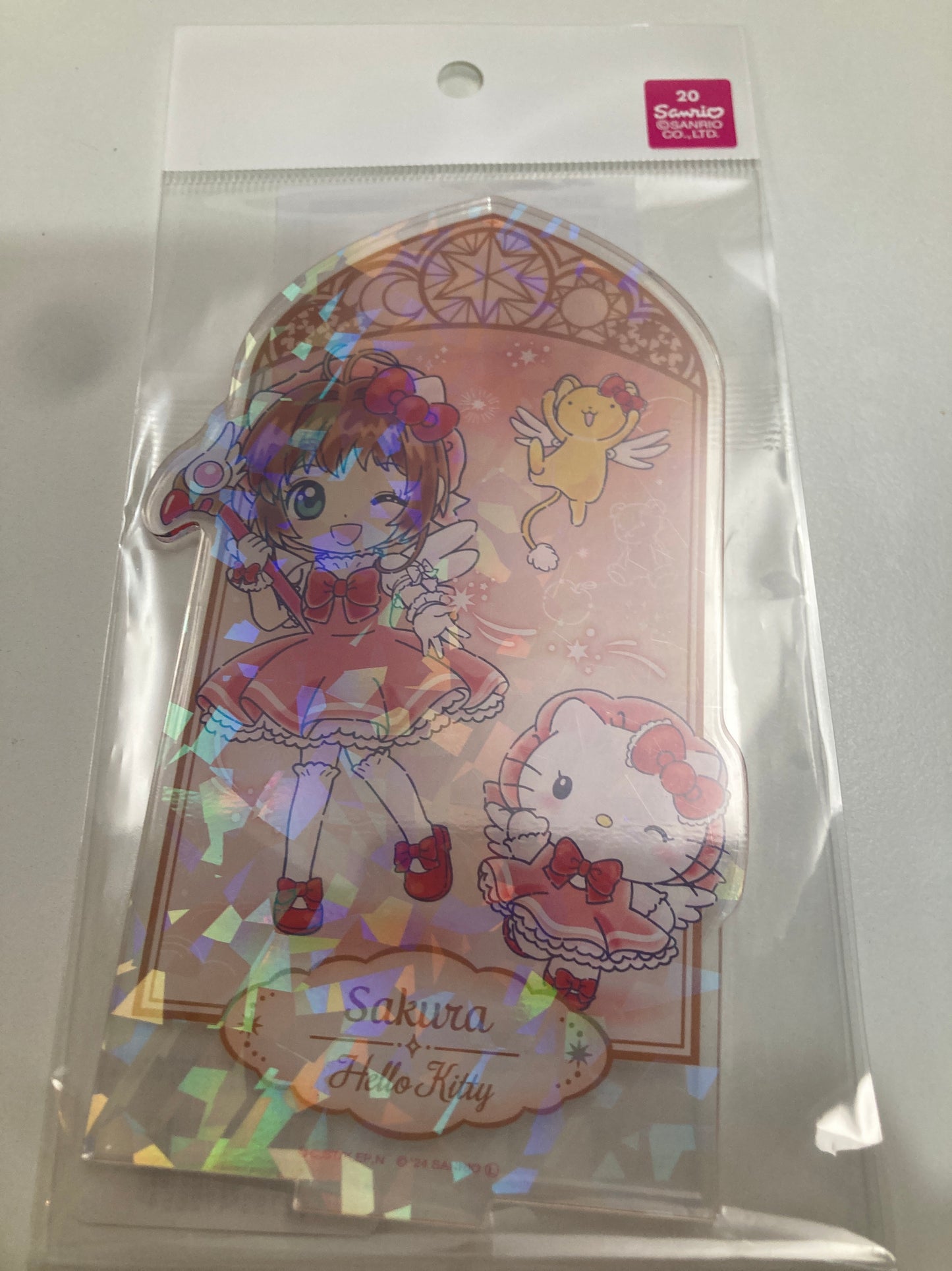 カードキャプターさくら×サンリオキャラクターズ ホログラムアクリルスタンド01/木之本 桜×ハローキティ(コラボイラスト) (池袋)