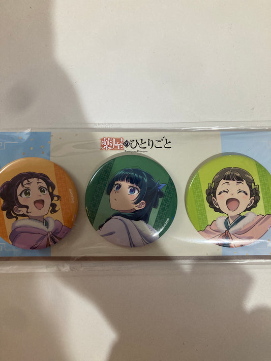 「薬屋のひとりごと」缶バッジセット（寒牡丹） (池袋)