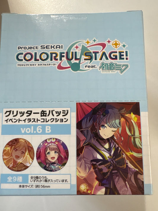 プロジェクトセカイ カラフルステージ！ feat. 初音ミク グリッター缶バッジ イベントイラストコレクション vol.6 B(池袋)
