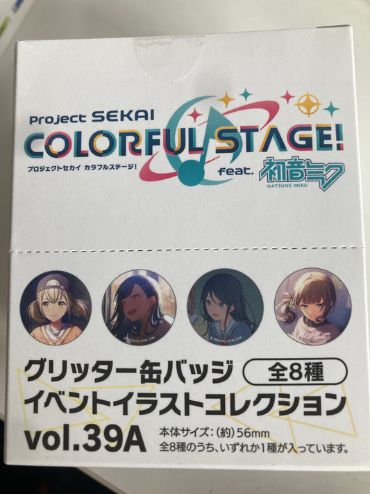 プロジェクトセカイ カラフルステージ！ feat. 初音ミク グリッター缶バッジ イベントイラストコレクション vol.39 A (池袋)