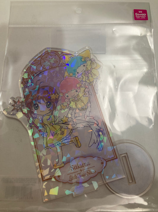 カードキャプターさくら×サンリオキャラクターズ ホログラムアクリルスタンド03/木之本 桜×リトルツインスターズ(コラボイラスト)  (池袋)