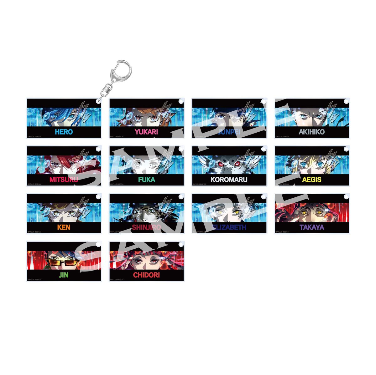 ペルソナ3 P3R カットイン風アクリルキーホルダー as.
