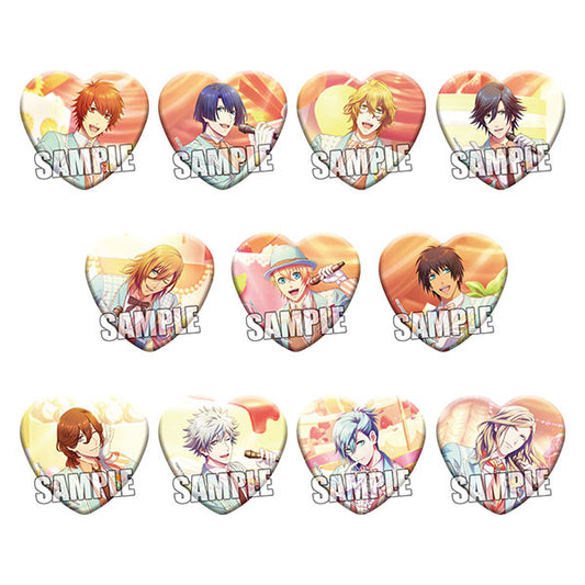 うたの☆プリンスさまっ♪ Shining Live トレーディング ハート型 缶バッジ Sweet Cafe LIVE アナザーショットVer.