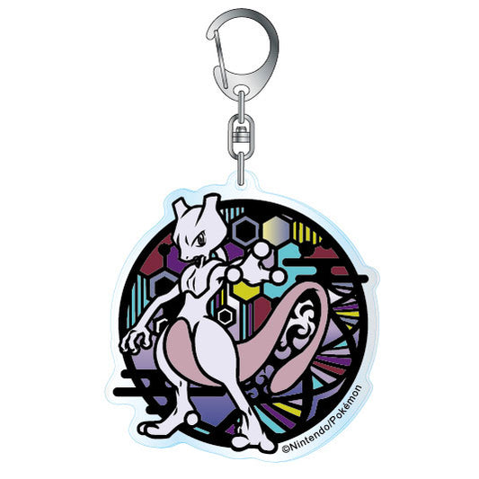 ポケットモンスター车り絵シリーズアクリルキーホルダーミュウツーA