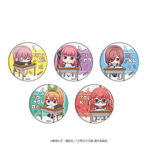 缶バッジ五セット「五 equal flower wedding」02/お barely ver. 5 sisters(ミニキャラ) can badge