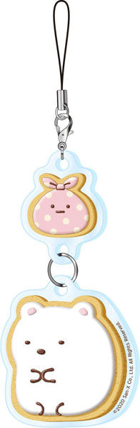 すみっコぐらし ダブルアクリルストラップ しろくま acrylic keychain