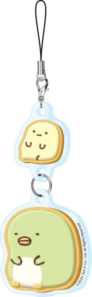 すみっコぐらし ダブルアクリルストラップ ぺんぎん？ acrylic keychain