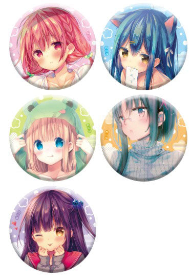 Hinako Note Can Badge Collection 5 pieces BOX tcb