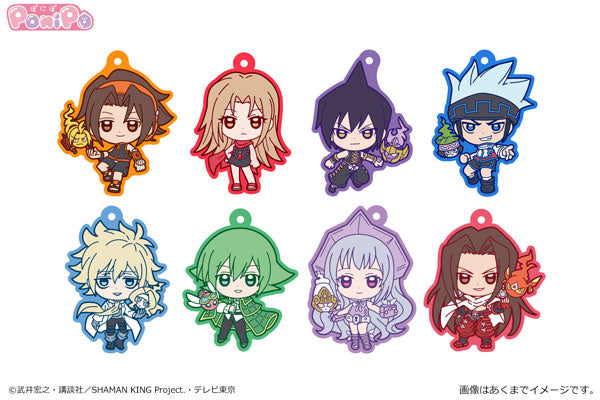 SHAMAN KING Ponipo(ぽにぽ) トレーディングラバーストラップ 8個入りBOX tcb