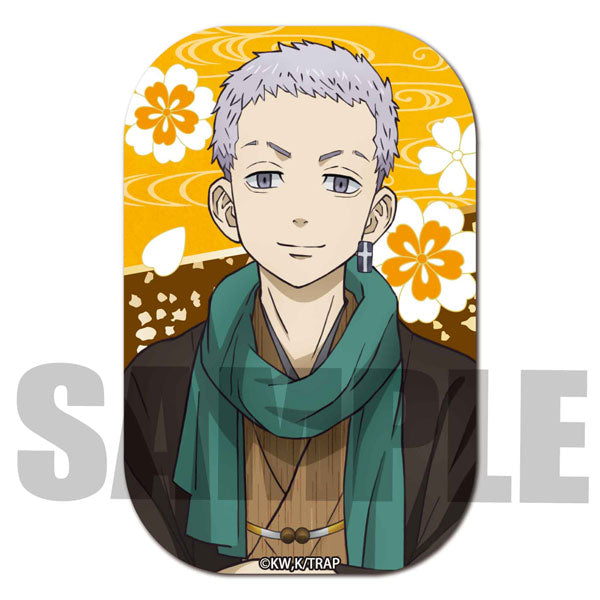 スクエア綶バッジ Tokyo Ryokansu Santani Takashi (kimono ver.) can badge