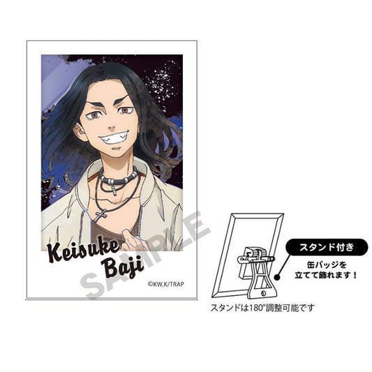 東京リベンジャーズ フォトジェニ缶バッジ 場地圭介 can badge stand