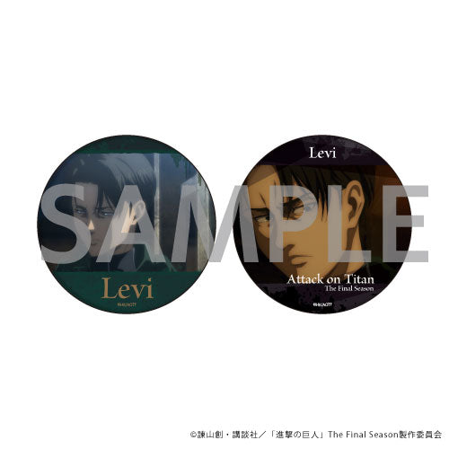 缶バッジ2個セット「進撃の巨人」04/リヴァイ 場面写ver. tcb