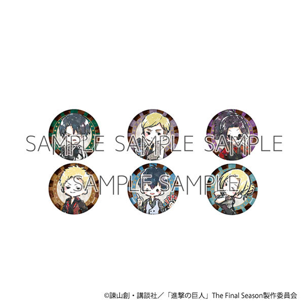 「進撃の巨人」06/カジノディーラーver. グラフアート ホログラム缶バッジ badge