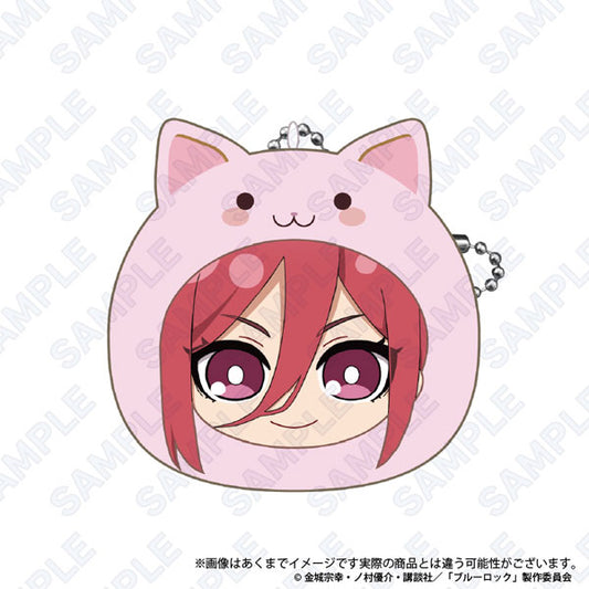 ブルーロック もちふわクッションキーホルダー(まるめいつ絵柄) 千切豹馬 keychain